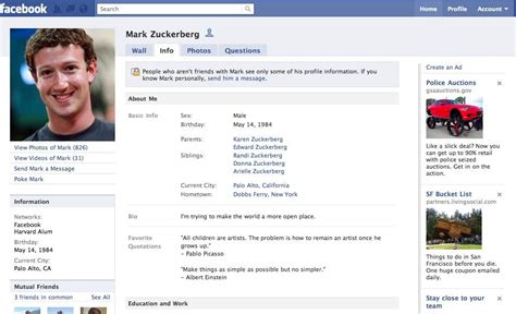 New Facebook Profile Pages Revealed