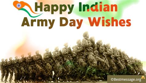 Indian Army Day Wishes : It's praised every year in the slightest ...