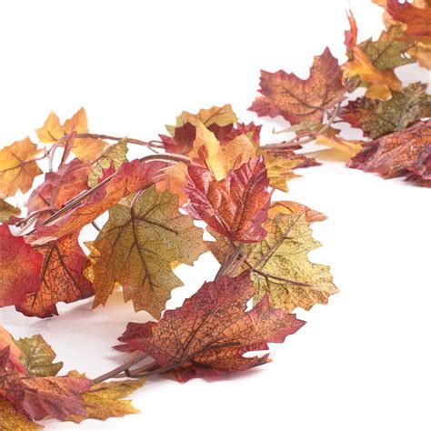 Light Fall Artificial Maple Leaf Garland - Garlands - Floral Supplies ...