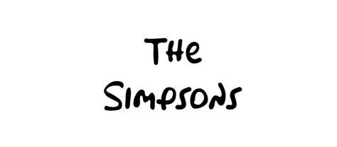 The Simpsons font digital download | Etsy