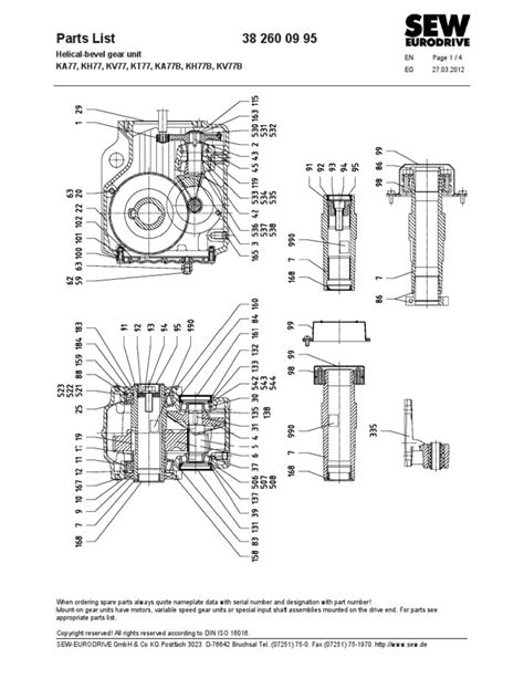 SEW Gearbox | PDF