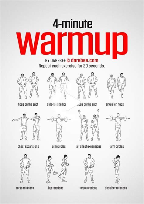 4 Minute Warmup This site is awesome! They have everything you would ...