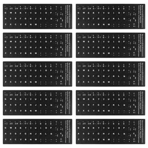 10 SHEETS LANGUAGE Keyboard Stickers Korean Keyboard Stickers $8.52 - PicClick