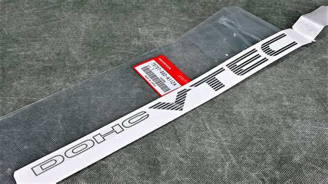 OEM HONDA ''DOHC VTEC'' GREY STICKER