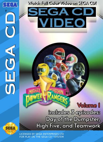 Power Rangers on Sega CD Video Vol. 1 cover art by zacharylunsfordart on DeviantArt