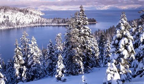 Lake Tahoe Winter Wallpaper. Desktop Background