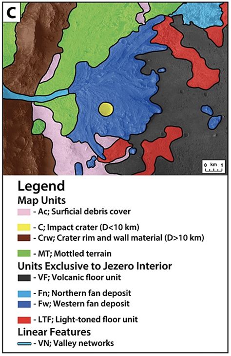 Previous Regional Map of Jezero Crater | The Planetary Society