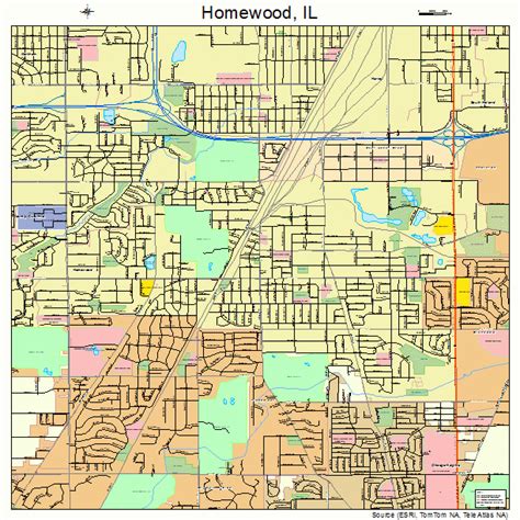 Homewood Illinois Street Map 1735879