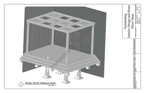 Free Deck Plan with Pergola (Download Full PDF Blueprint) - Home ...