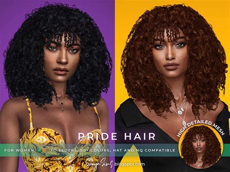 Sonyasimsccs Sonyasims Saturns Rings Hair Sims 4 Curly Hair Sims | Images and Photos finder