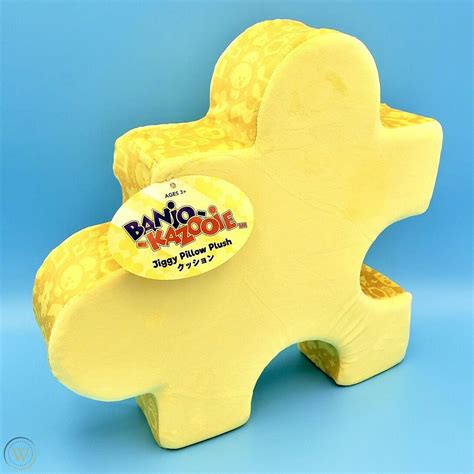 Banjo-Kazooie Golden Jiggy Plush Pillow 13" *Official* Rare Puzzle Piece Plushie | #3639472634