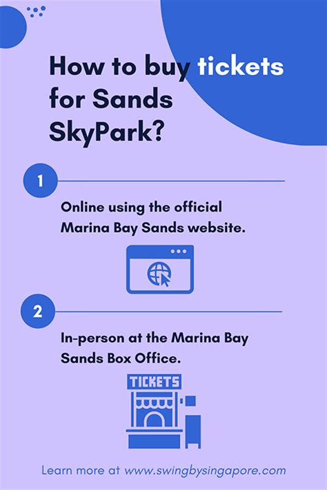 How to buy tickets for Sands SkyPark? - Swing By Singapore