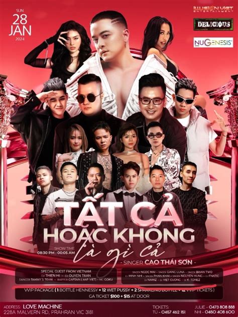 Buy tickets – MELBOURNE- CAO THAI SON - Tat Ca Hoac Khong La Gi Ca – BOND MELBOURNE