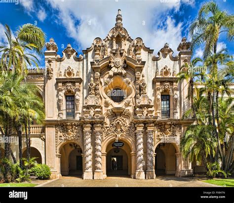 Spanish architecture: Casa del Prado in Balboa Park, San Diego CA. This ...