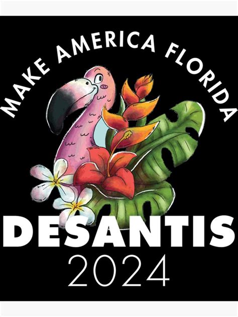 "Ron DeSantis 2024 Make America Florida Election Palm Tree" Photographic Print for Sale by ...