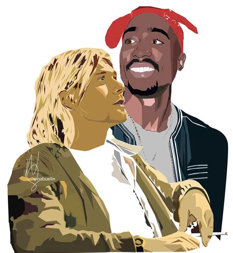 Illustrator Vector Art - Kurt Cobain and 2Pac