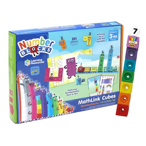 Buy Learning Resources LSP0949-UK MathLink Cubes Numberblocks 1-10 Activity Set, Early Years ...