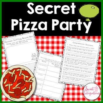 SECRET PIZZA PARTY - Book Study and Activities by Sweet Integrations