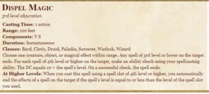 Dispel Magic 5E Spell in D&D - Dnd Spells