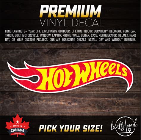 Hot Wheels Vinyl Decal / Sticker • ANY SIZE • Vehicle Window Toolbox ...