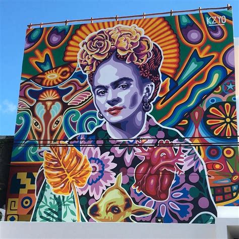 The best streetart of the day: #fridakahlo by @itzel_casio in Playa del ...