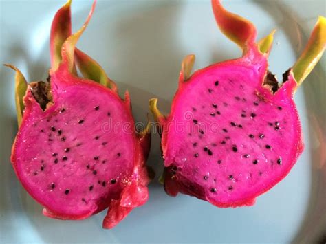 Pink dragonfruit stock image. Image of fresh, fruit, sweet - 77883053