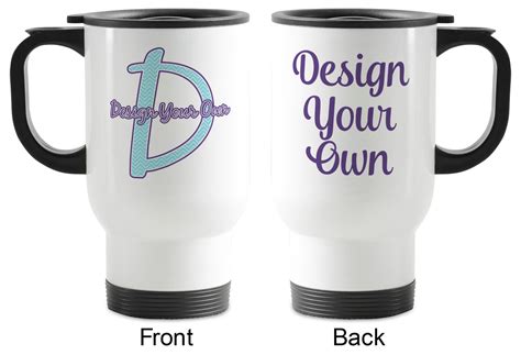 Design Your Own Stainless Steel Travel Mug with Handle - YouCustomizeIt