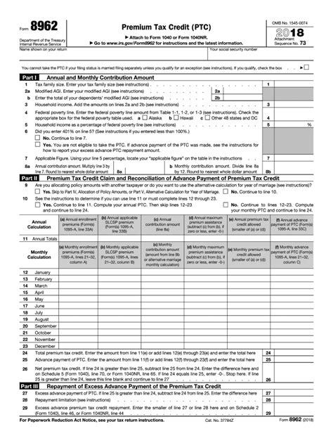 8962 Instructions 2018-2024 Form - Fill Out and Sign Printable PDF ...