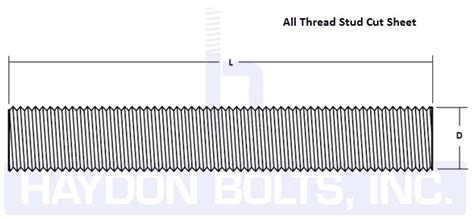 Threaded Rod • All Thread • Fully Threaded | Haydon Bolts Inc.Haydon Bolts