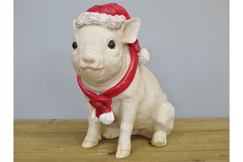 Christmas Pig Decoration (Set of 2) - Copperwood Home