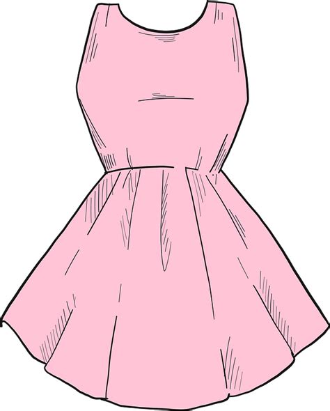 Pink Dress Clip Art