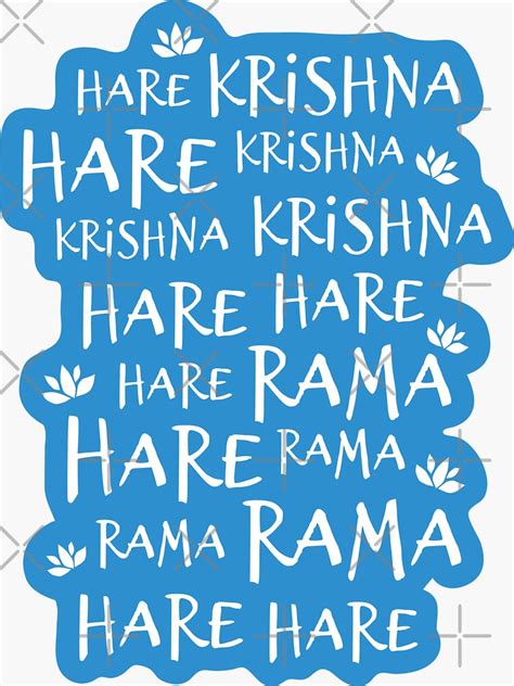 "Hare Krishna Blue" Sticker for Sale by majoihart | Redbubble