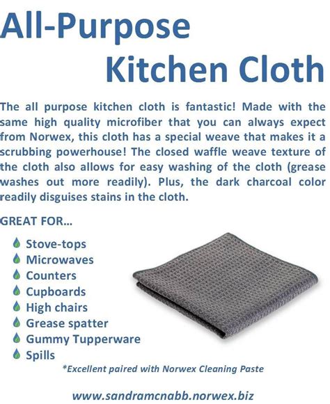 The All Purpose Kitchen Cloth | Norwex, Norwex cloths, Norwex microfiber