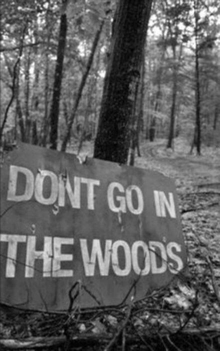 sign for the eerie woods | Haunted woods, Red riding hood, Little red ...