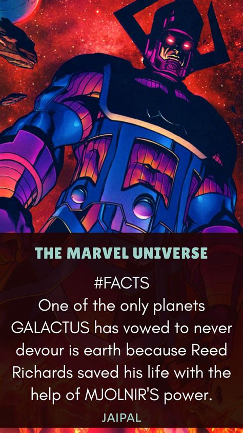 #Marvel facts #GALACTUS #MJOLNIR #ENDGAME #MARVELCOMICS #REED RICHARDS ...