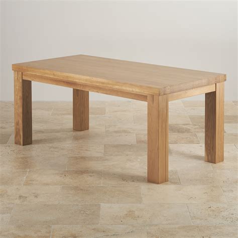 Contemporary Chunky 6ft Dining Table in Natural Oak