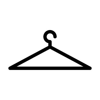Hanger Icon Fashion Vector Closet Illustration Stock Illustration - Download Image Now ...