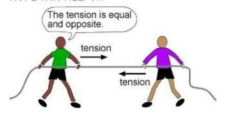 short definition of tension force - Brainly.in