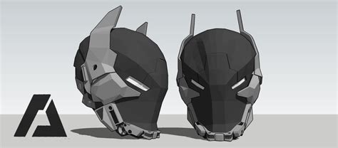 Batman - Arkham Knight Helmet by ArlockArt on DeviantArt