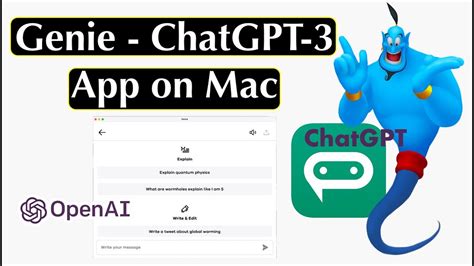 Genie - ChatGPT-3 App on Mac | GPT-3 Chatbot OpenAI on Mac | Genie - Chat GPT AI on App Store ...