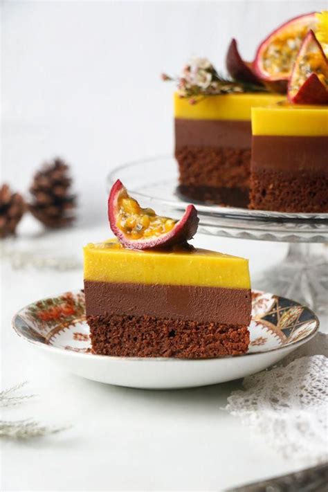 Chocolate Passion Fruit Entremet Cake (vegan & gluten-free) - Nirvana ...