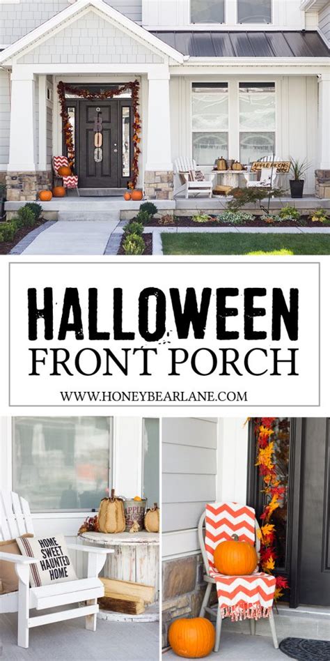 Farmhouse Halloween Front Porch Decor - Honeybear Lane