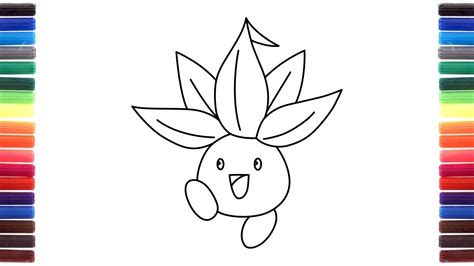 How to draw Pokemon Go characters Oddish, Zubat, Clefairy step by step - YouTube