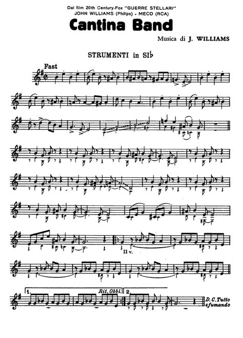 CANTINA BAND Star Wars Bb Sheet music | Easy Sheet Music