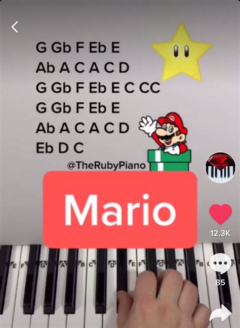 Mario Theme song | Piano music lessons, Piano tutorials songs, Piano songs