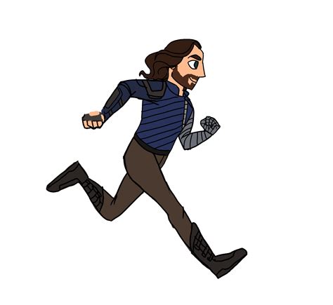 Bucky running GIF by MayTheForceBeWithYou on DeviantArt