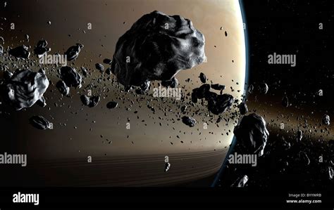 Artwork showing a close up of the individual particles that comprise ...