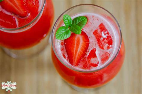 Easy Mexican Strawberry Agua Fresca • Mama Latina Tips