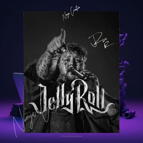 JELLY ROLL autograph Signed Poster Print/ Digital Download /graphic ...