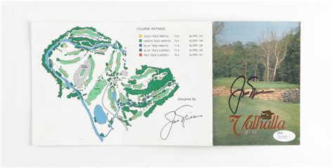 Jack Nicklaus Signed Valhalla Golf Club 4x5 Scorecard (JSA) | Pristine ...